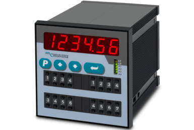 Motrona ZD632: 8-digit preset counter with 2 preset switches on the front