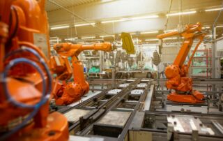 a robotic manufacturing site